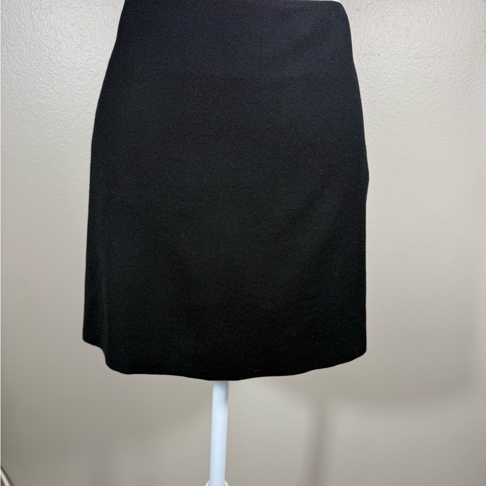 BEBE Black Wool Mini Skirt-Size 6